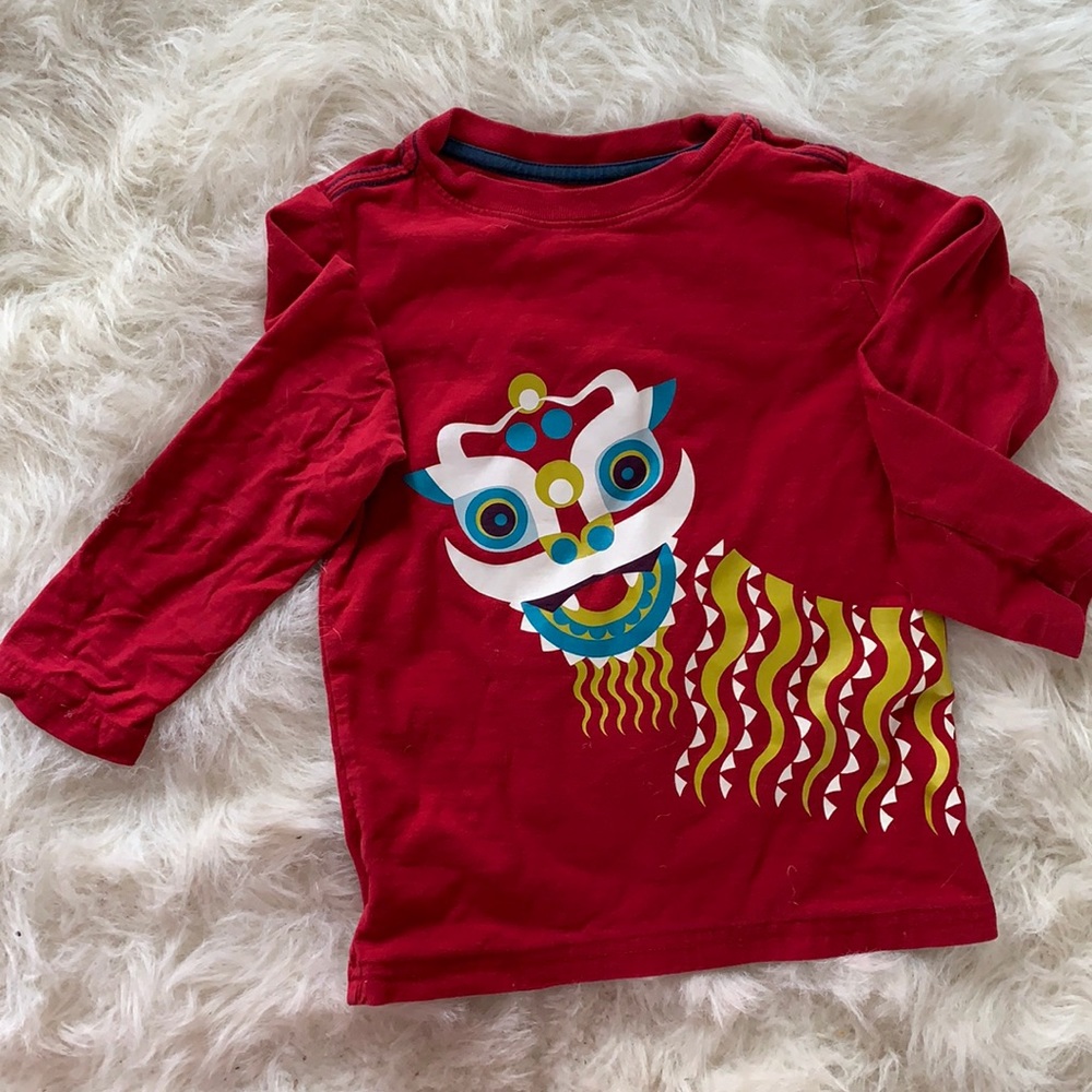 5T red long sleeve t-shirt! GUC